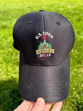 U.S Open Golf Tournament Hat Justin Rose 2013 Merion Black Adjustable Mens